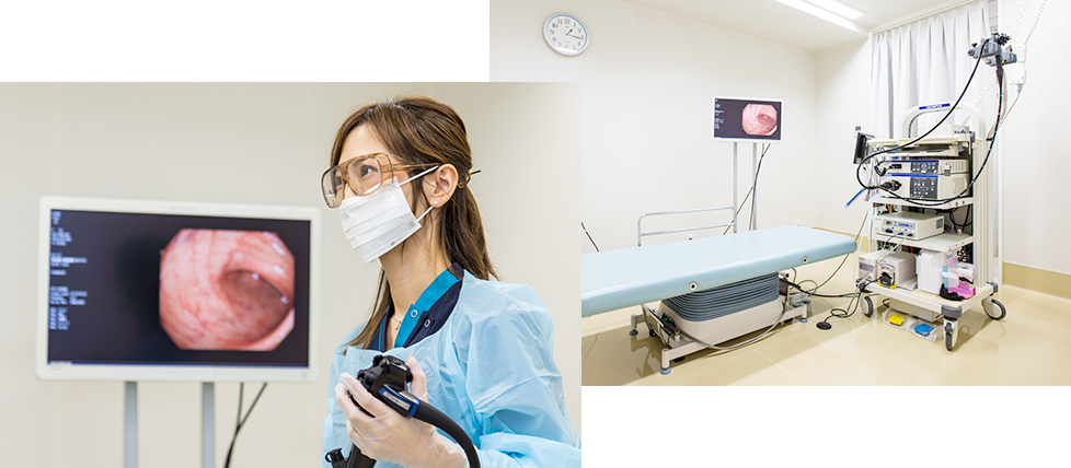 日本消化器内視鏡学会専門医である女性院長による丁寧な内視鏡検査